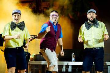  La Murgota de Telde estrena con éxito en Gáldar su espectáculo 'Los chicos del coro'/TA.